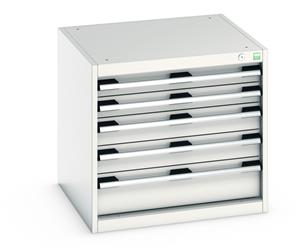 For Static Framework Benches only Bott Cubio 5 Drawer Cabinet 650W x 650D x 600mmH